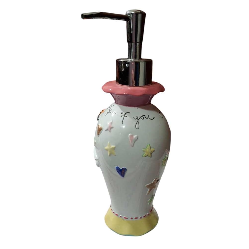 Soap Dispenser Bathroom Fairy Positive Quotes Quirky Ceramic(0636) - Picture 2 of 3